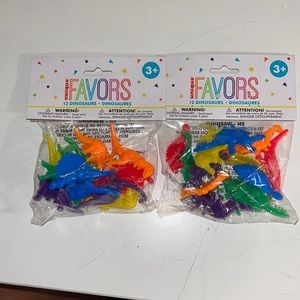 Unique Favors Brand Dinosaurs 2 pack bundle